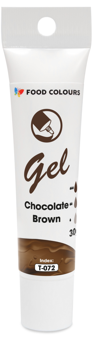 Šokolādes brūna želejveida krāsviela tūbiņā 30g